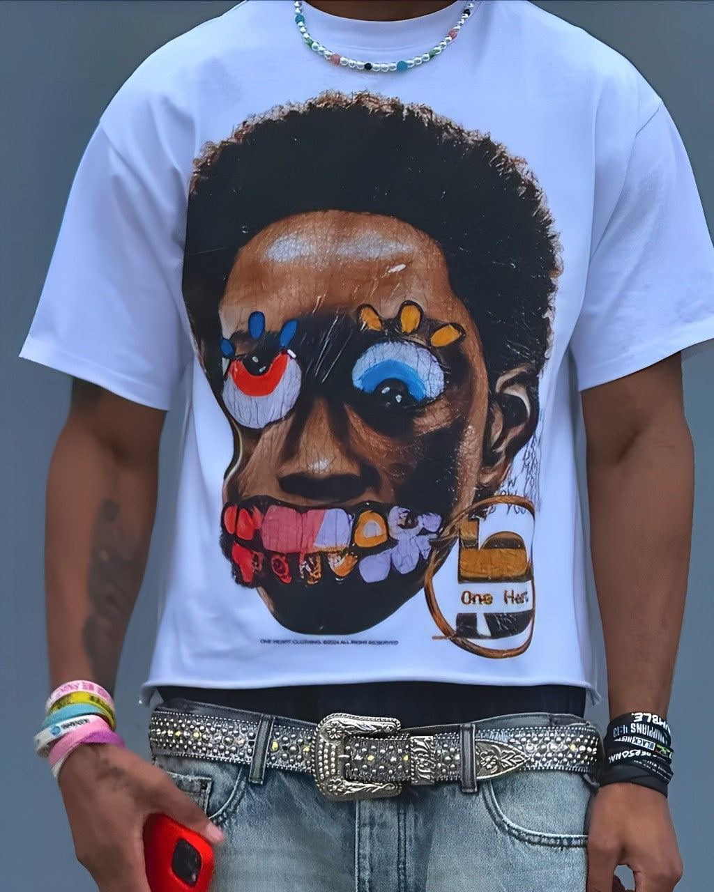 Men's Oversized "Madness" Graphic Tee