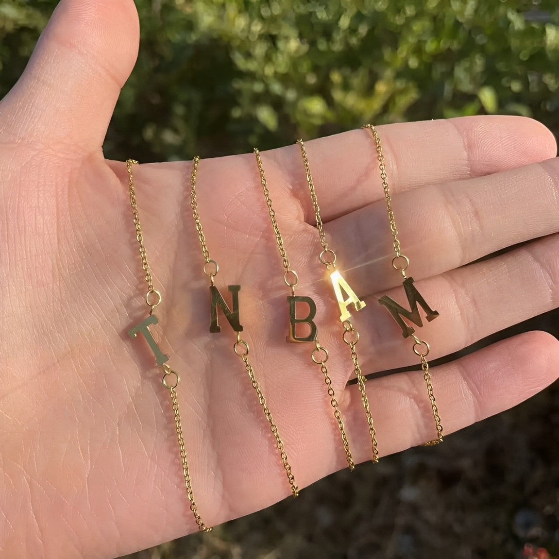 Customizable Initials Anklet