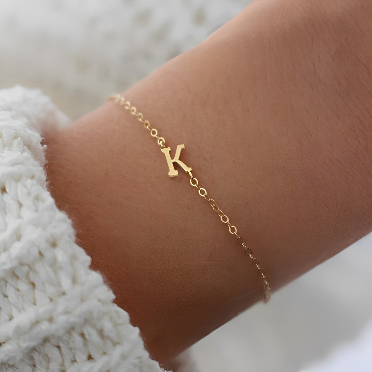 Customizable Initials Anklet