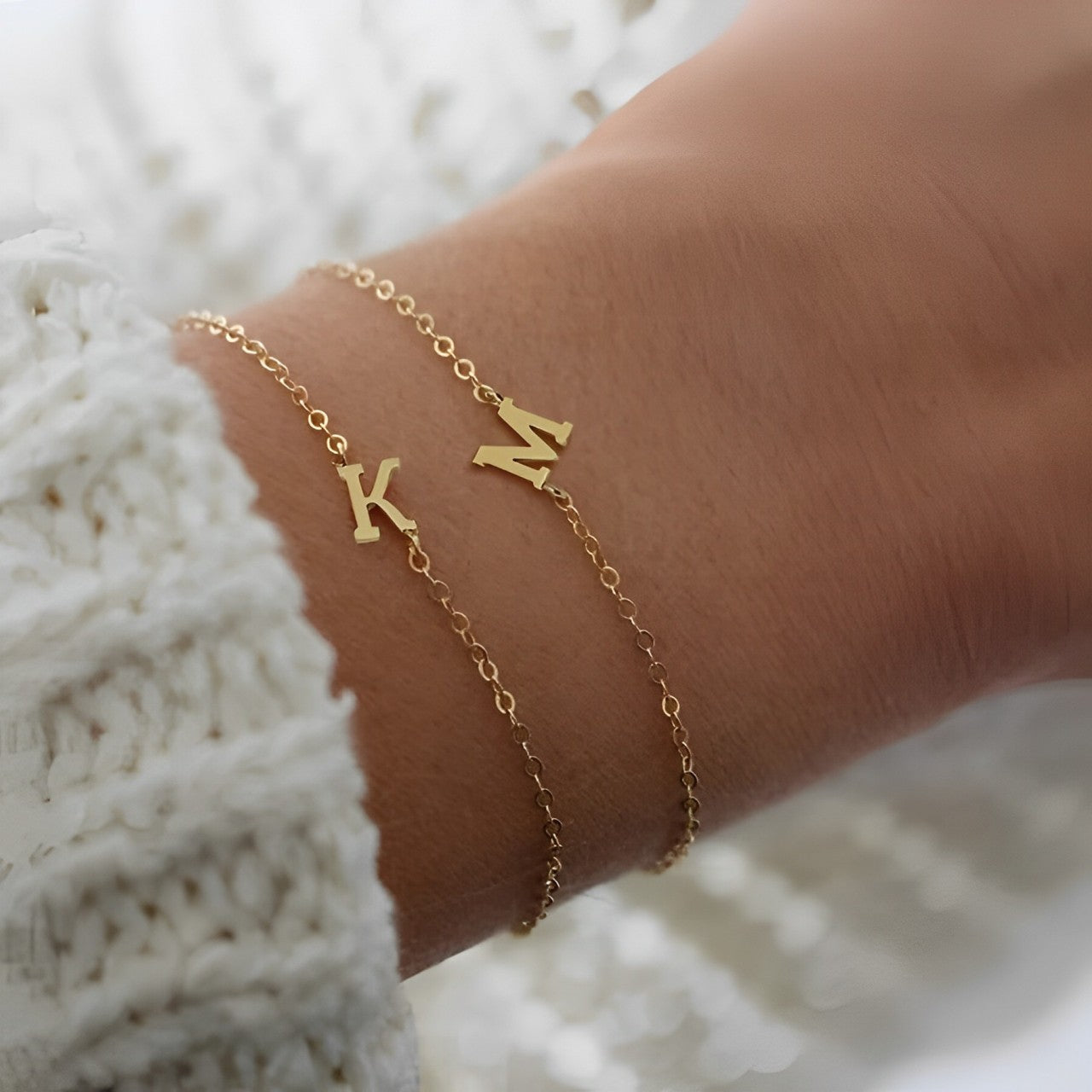 Customizable Initials Anklet