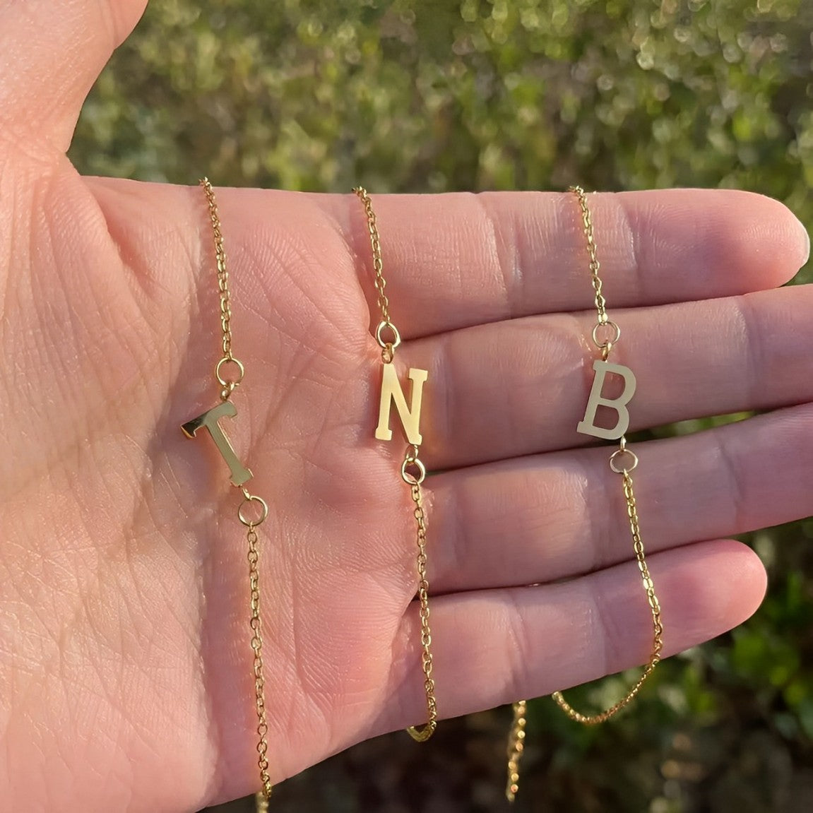 Customizable Initials Anklet