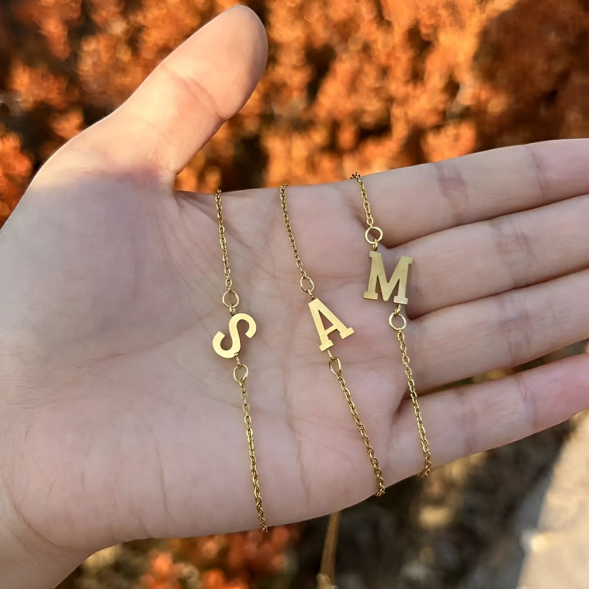 Customizable Initials Anklet