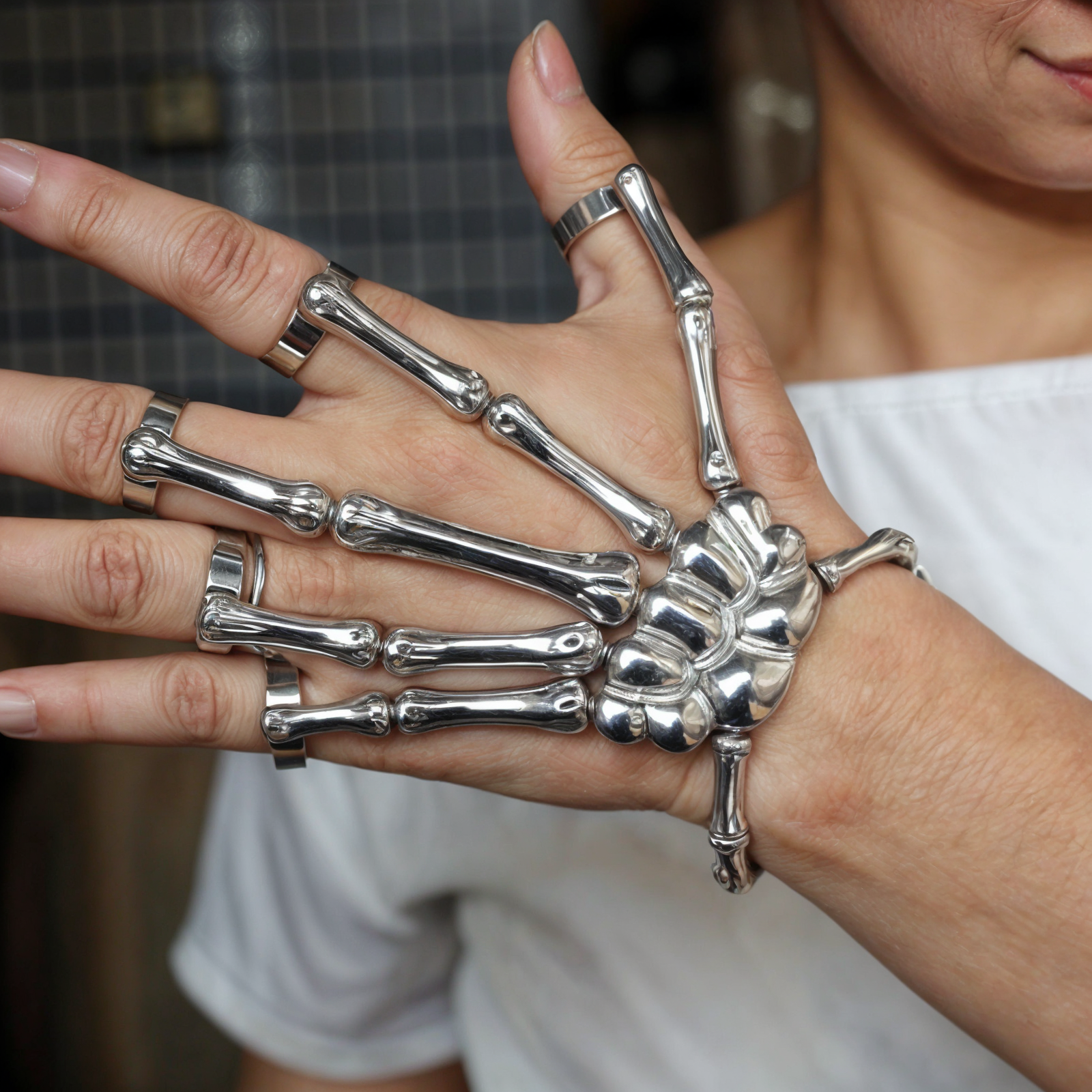 Punk Skeleton Skull Bracelet