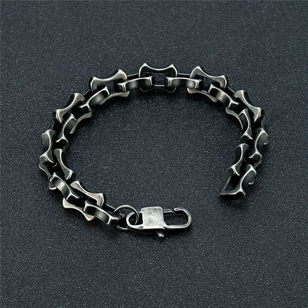 Men's Vintage Oxidized Black Link Chain