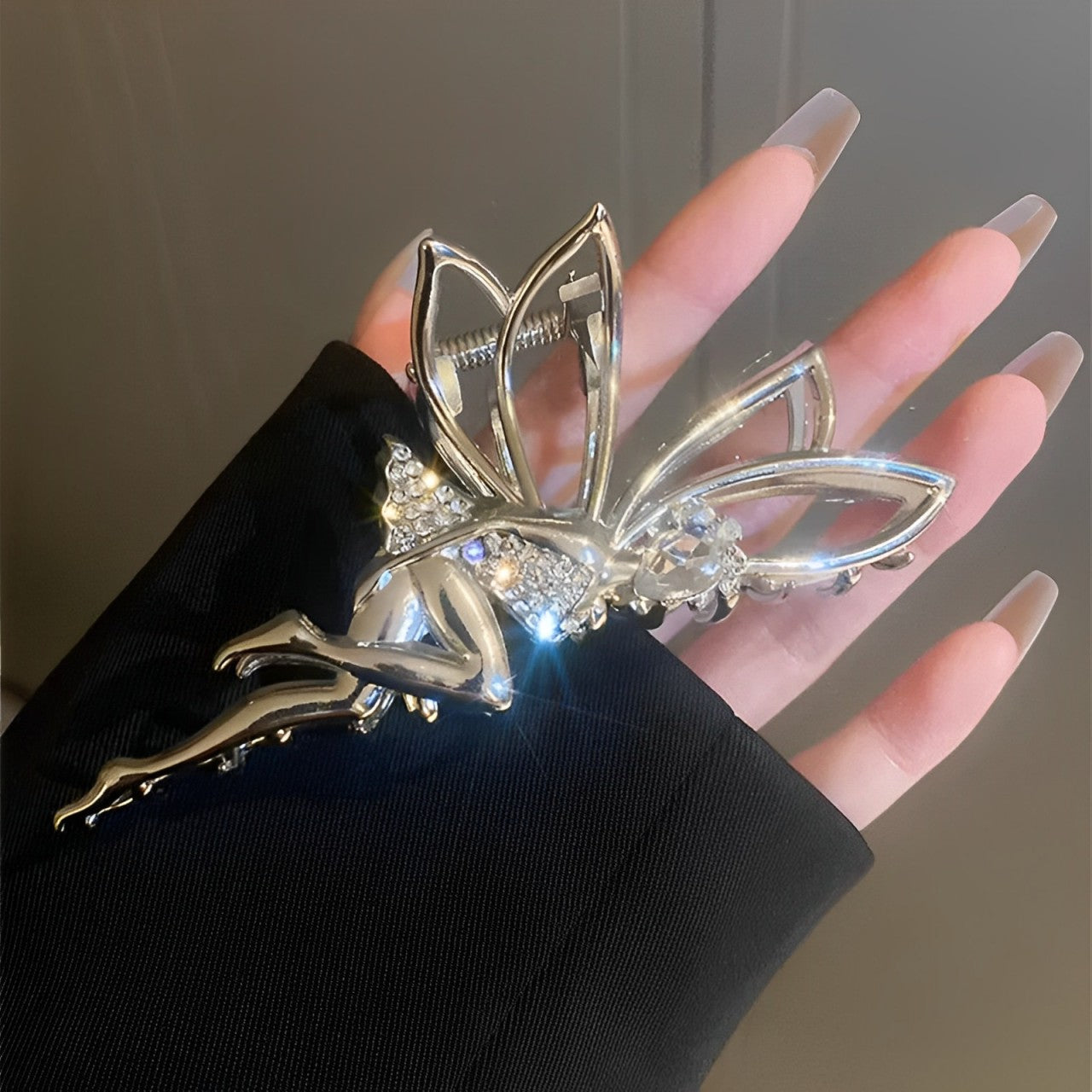 Elf Metal & Rhinestone Hair Claw