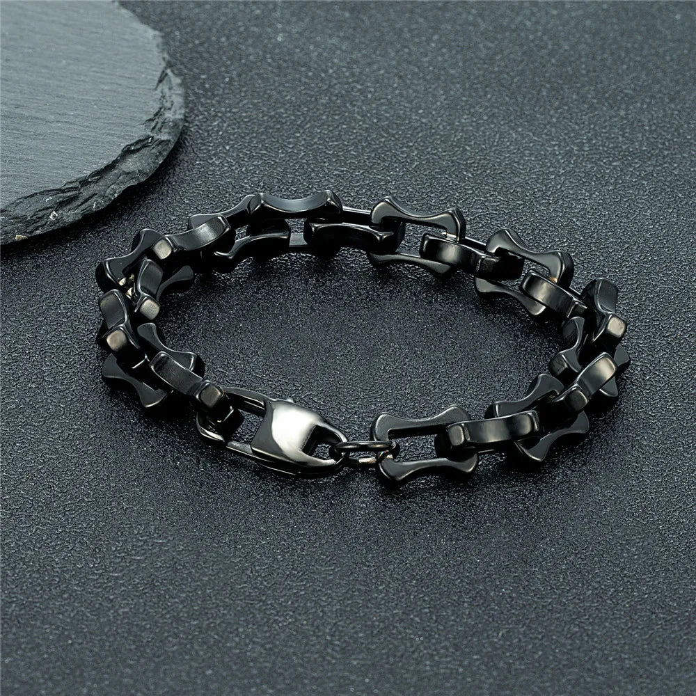 Men's Vintage Oxidized Black Link Chain