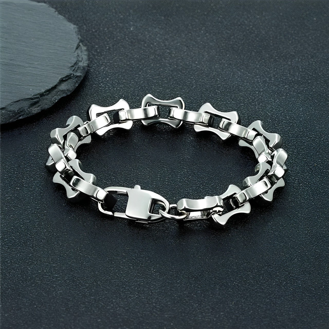 Men's Vintage Oxidized Black Link Chain