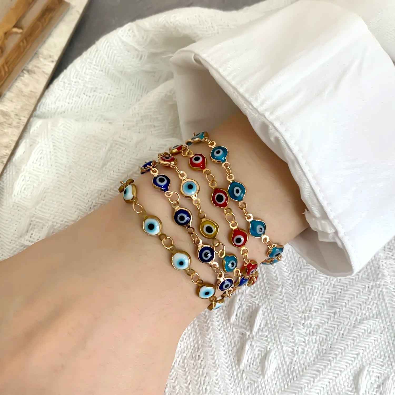 Colorful Evil Eye Bracelet 