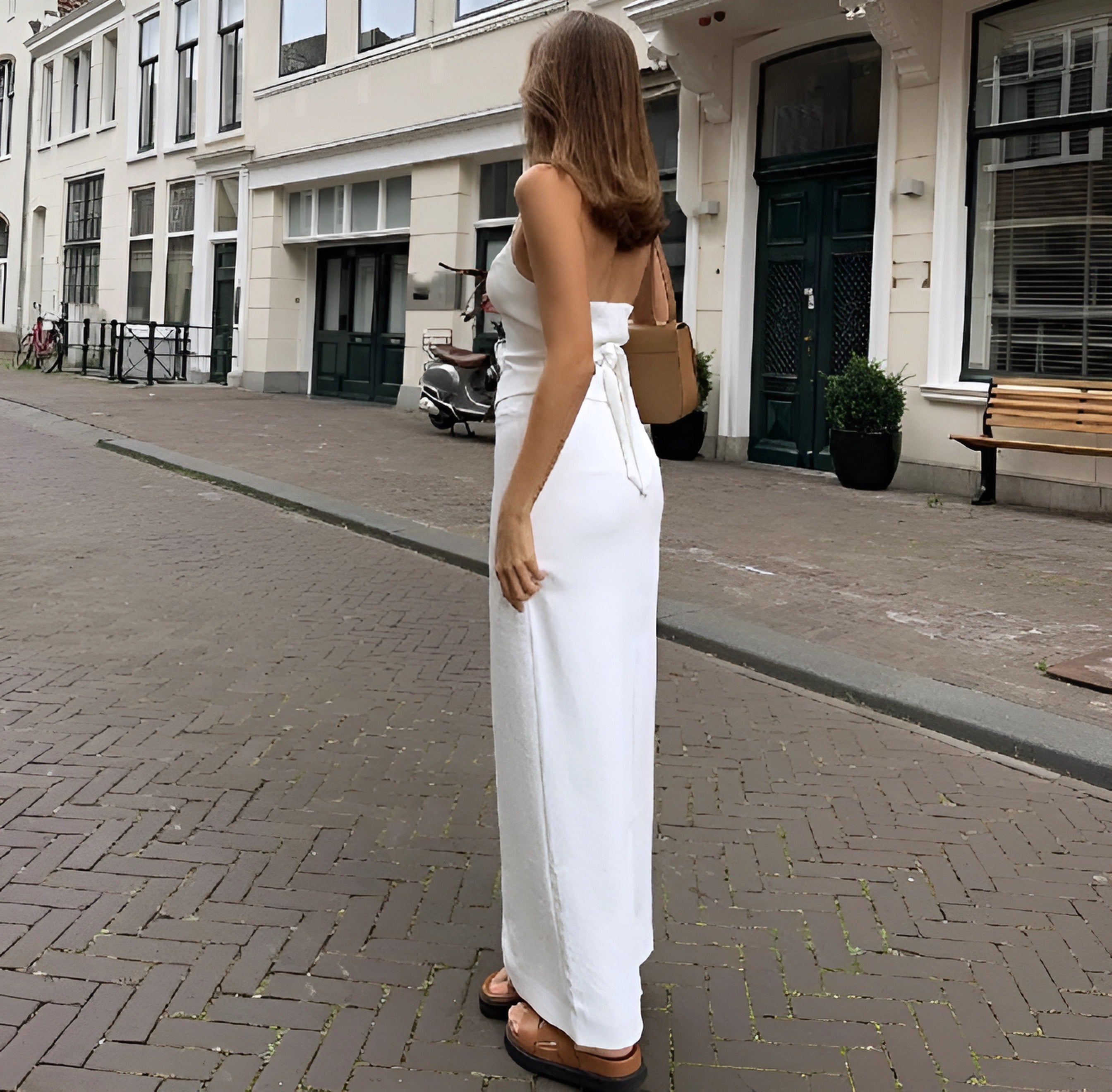 V-Neck Tank With Maxi Skirt Set