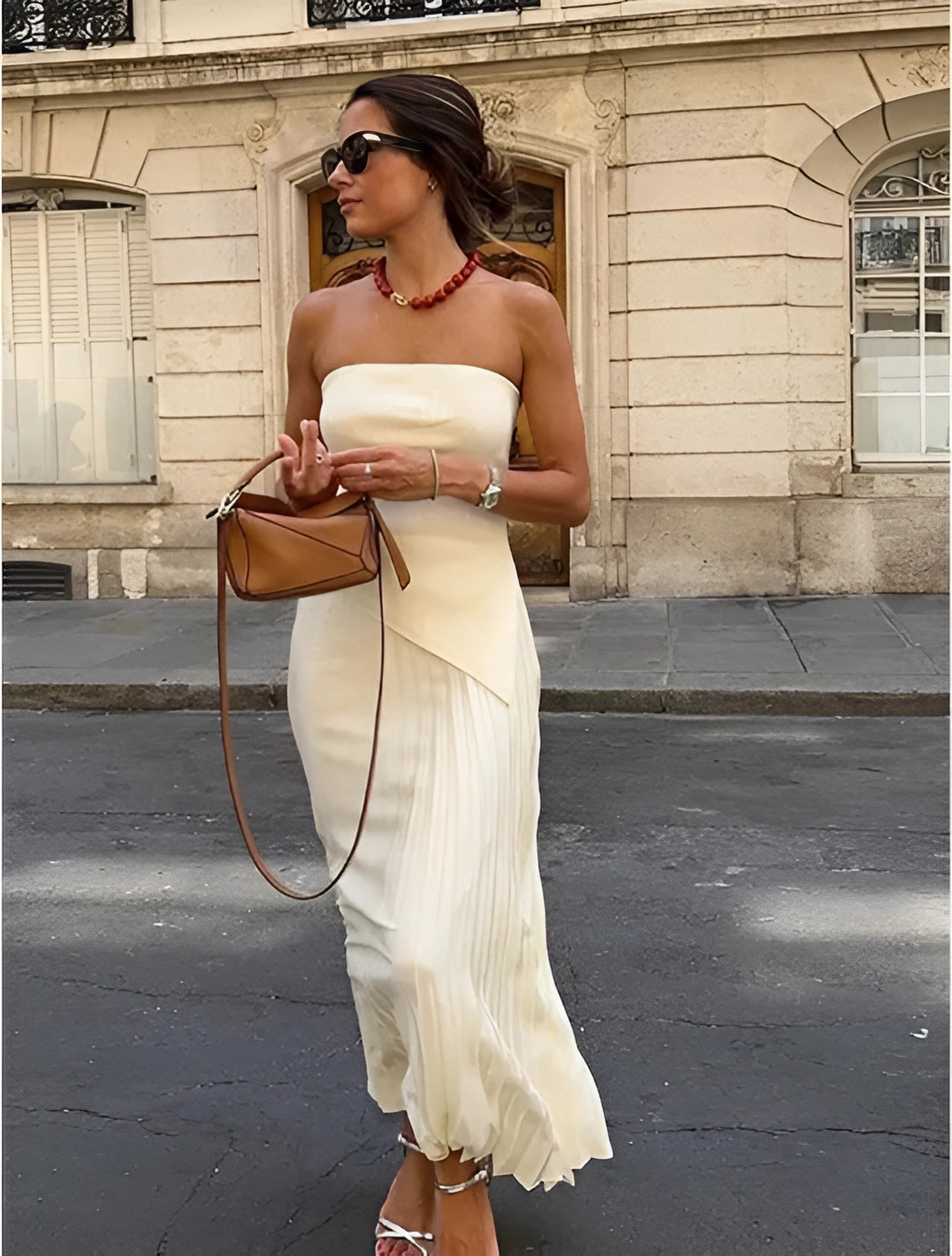 Strapless Tube Top With Maxi Skirt